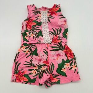 Carters Girl Baby Pink Romper 9 M